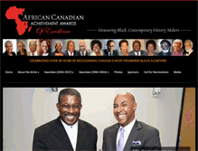 Tablet Screenshot of africancanadianachievementawards.com